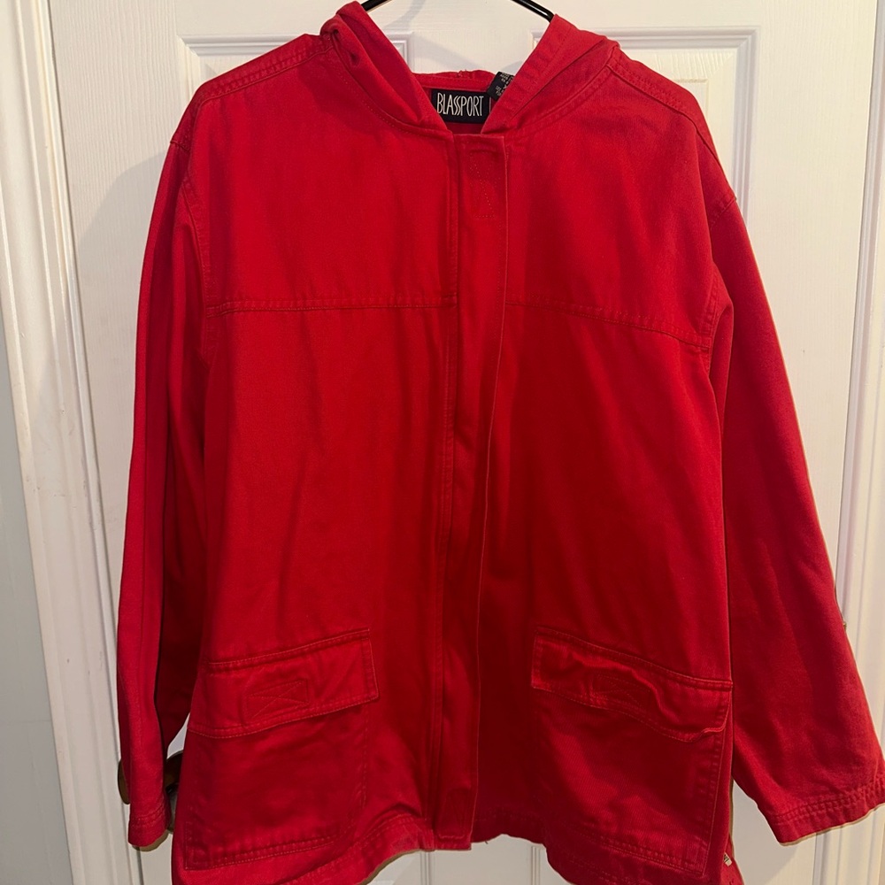 Vintage Blassport Red Hooded Jacket